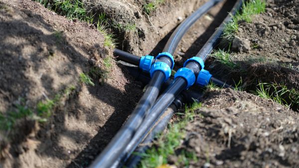 Underground Water Line Installation in Yorktown
