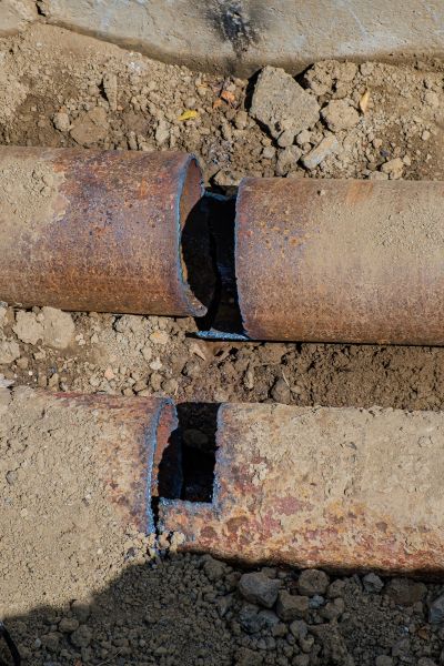 Corroded Pipe Repair in Yorktown